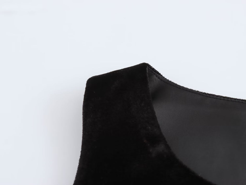 Velvet Bow Cutout Bodycon Mini Dress