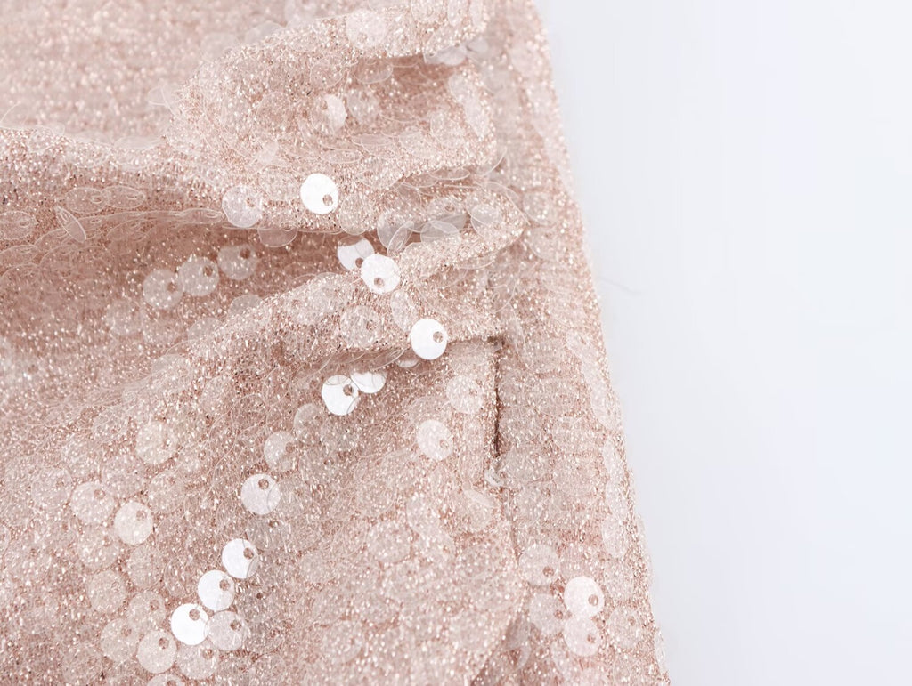 Sequin Halter Backless Bodycon Maxi Dress
