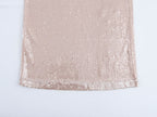 Sequin Halter Backless Bodycon Maxi Dress