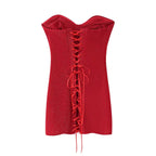 Lace-Up Corset Bodycon Dress