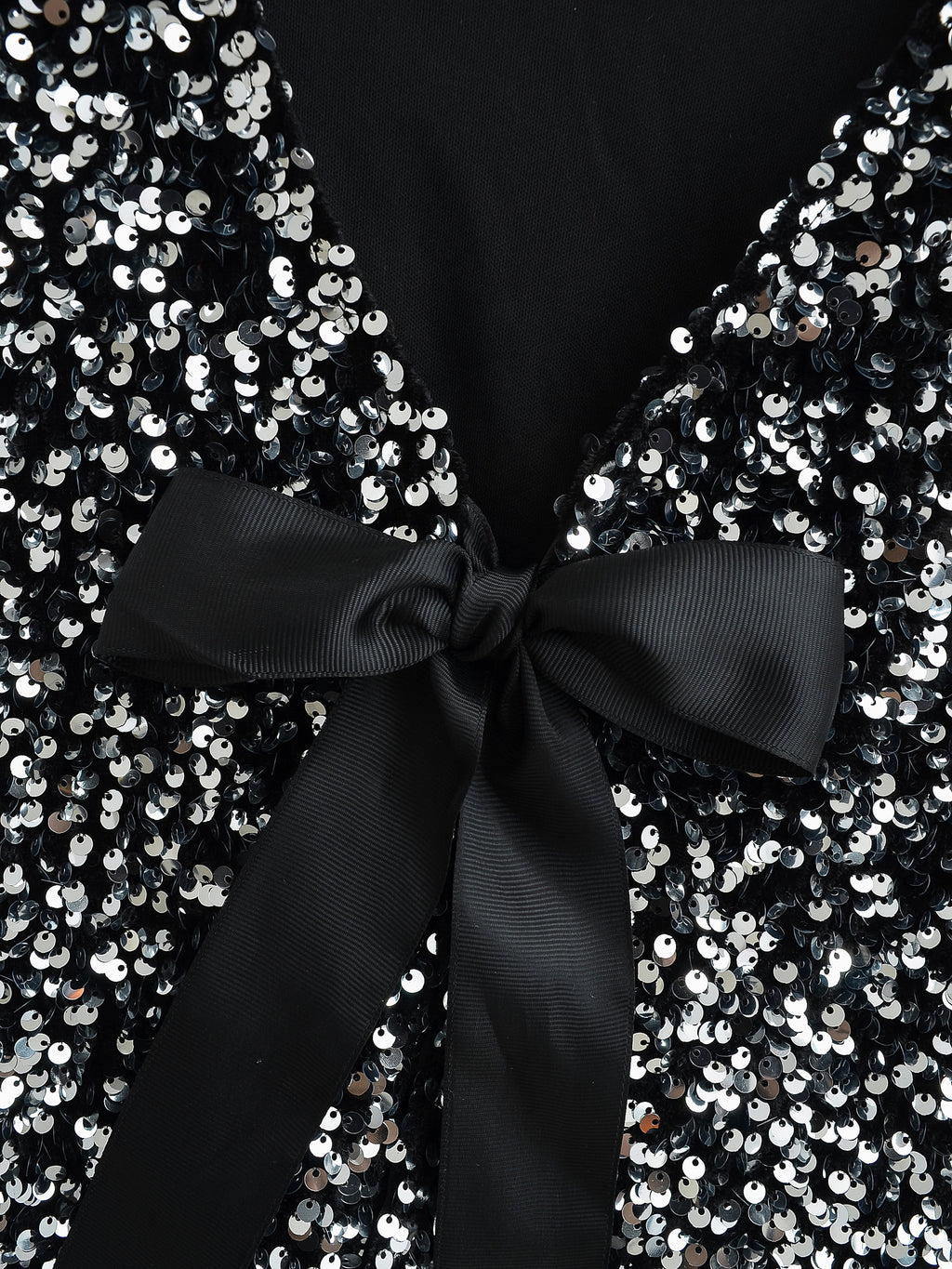Women's Sequin Bow Lace-Up Party Top
