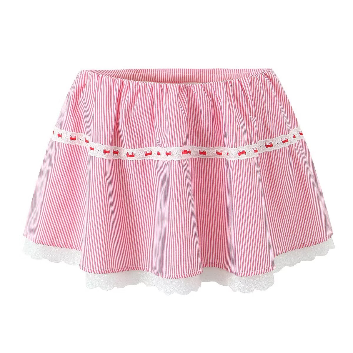 Red Stripe Skirt