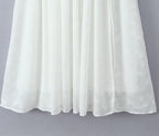 Women's Spaghetti-Strap Jacquard Beaded Split Maxi Dress