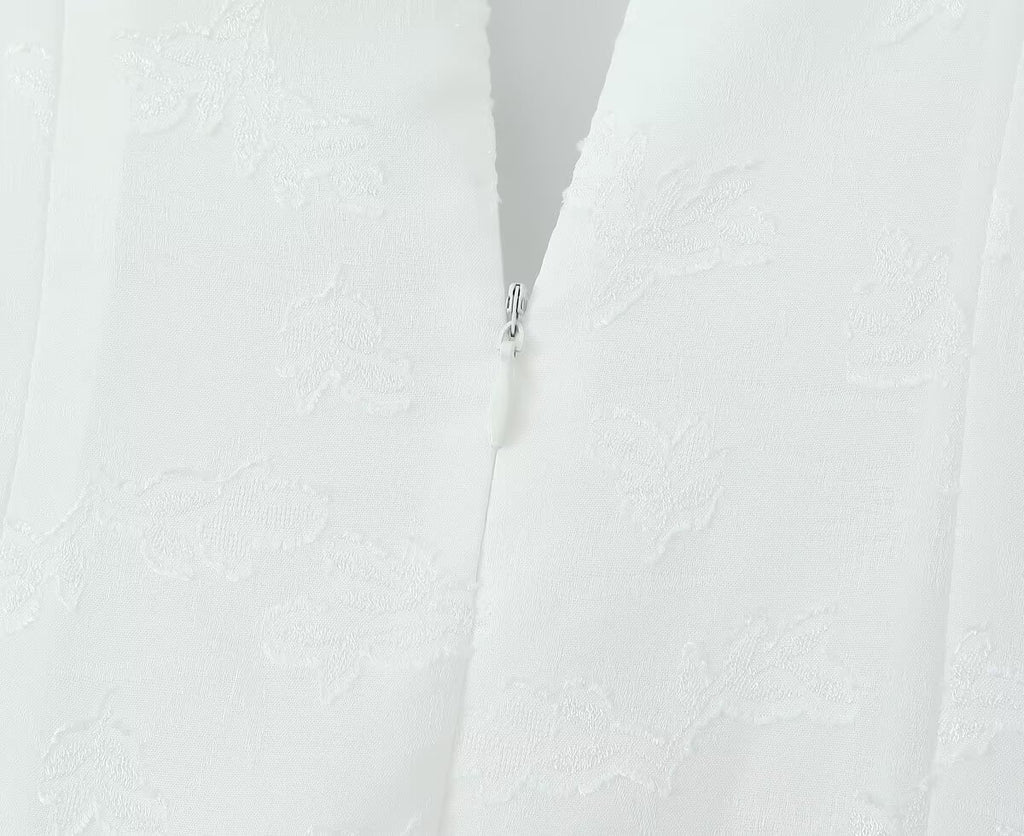Women's Spaghetti-Strap Jacquard Beaded Split Maxi Dress