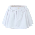 A Line Pettiskirt Wide Pleated Spring High Looking Skirt