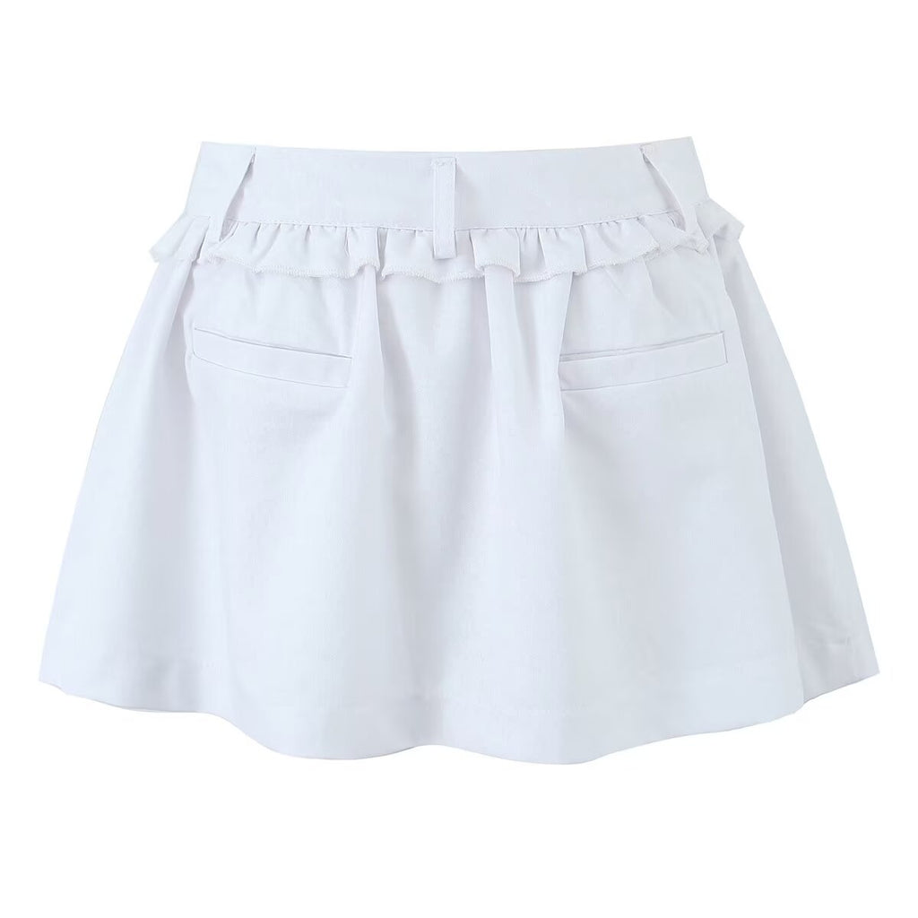 A Line Pettiskirt Wide Pleated Spring High Looking Skirt