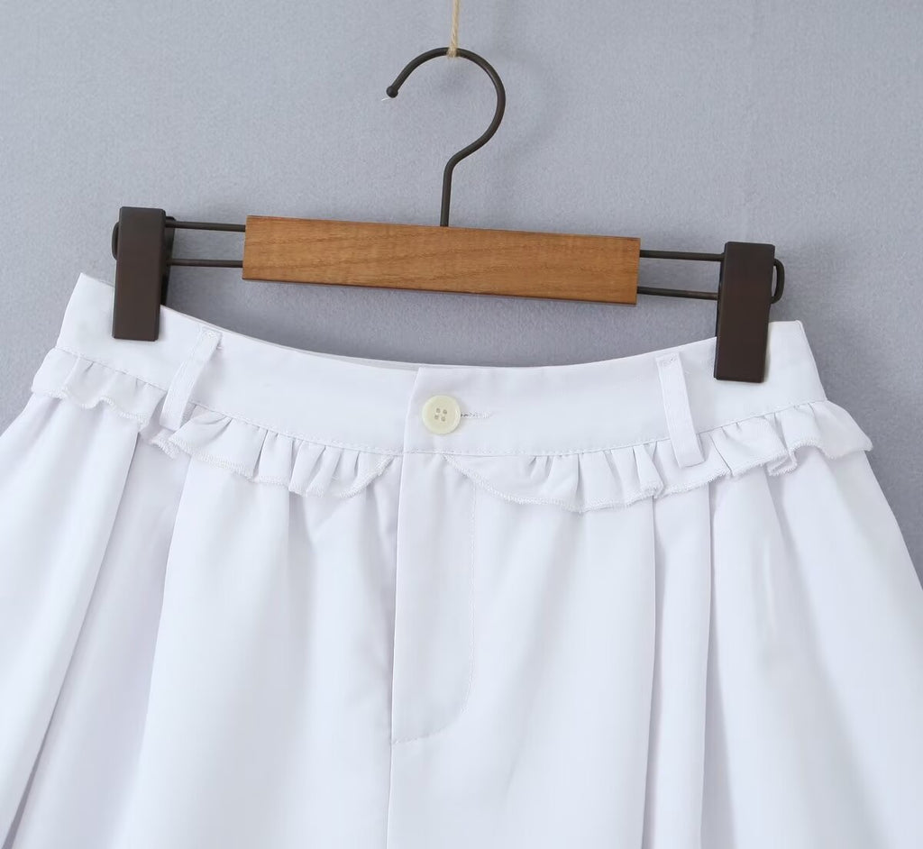 A Line Pettiskirt Wide Pleated Spring High Looking Skirt