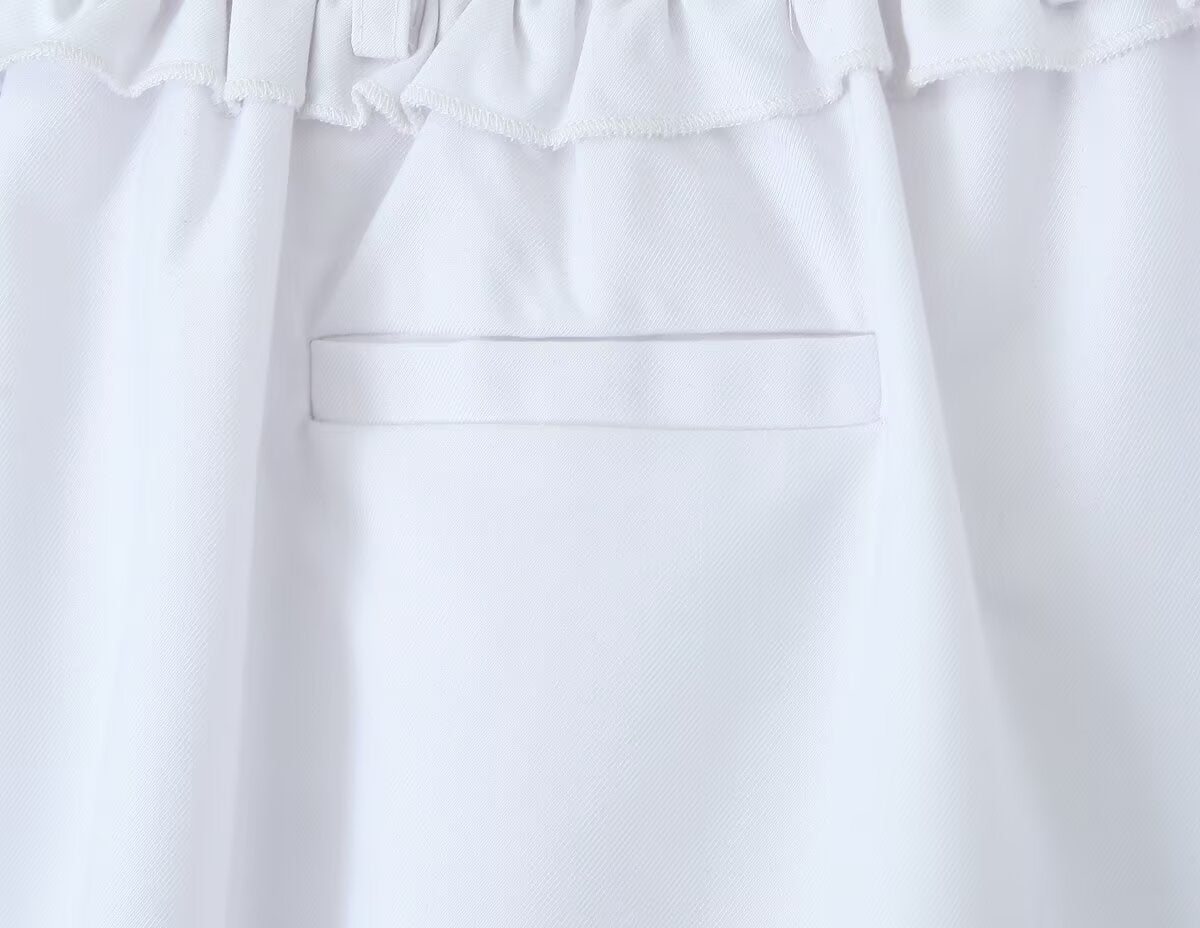 A Line Pettiskirt Wide Pleated Spring High Looking Skirt