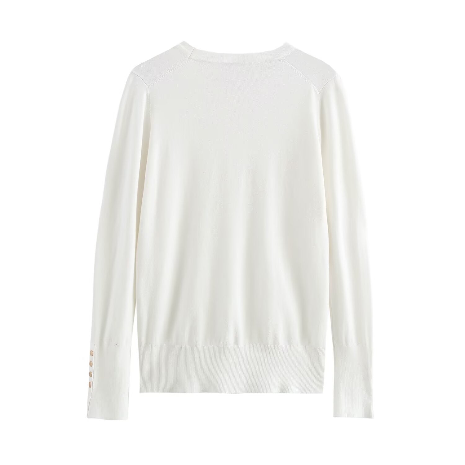Women's Button-Cuff Knit Top