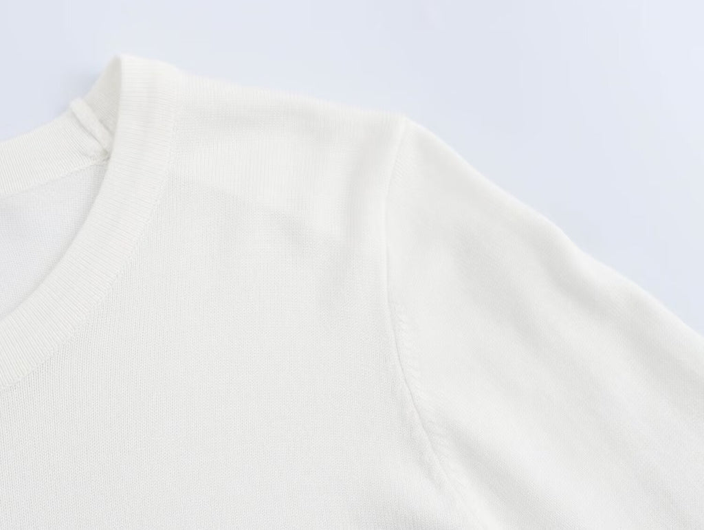 Women's Button-Cuff Knit Top