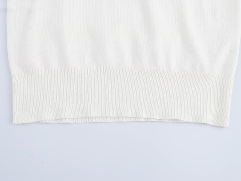 Women's Button-Cuff Knit Top