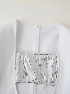 Sequin Corset Cutout Bodycon Dress
