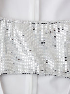 Sequin Corset Cutout Bodycon Dress