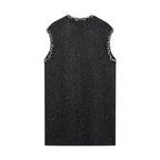 Sequin Knit Sleeveless A-Line Dress