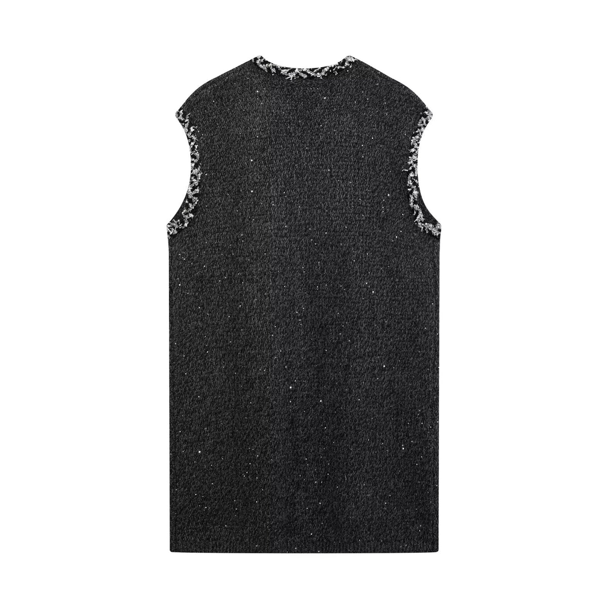 Sequin Knit Sleeveless A-Line Dress
