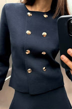 Women's Mini Skirt Suit Two-Piece Set