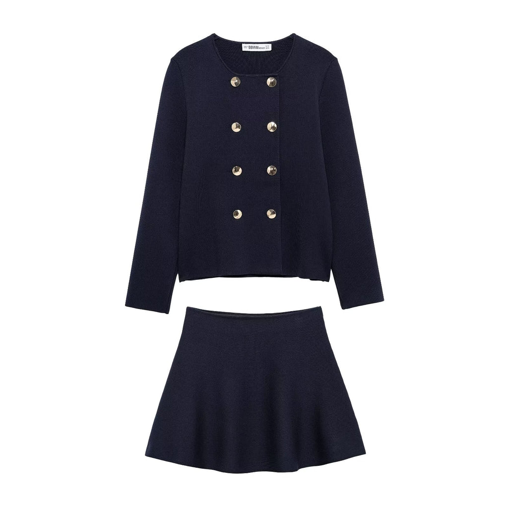 Women's Mini Skirt Suit Two-Piece Set