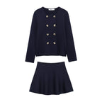 Women's Mini Skirt Suit Two-Piece Set