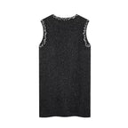 Beaded Sleeveless Short Dress