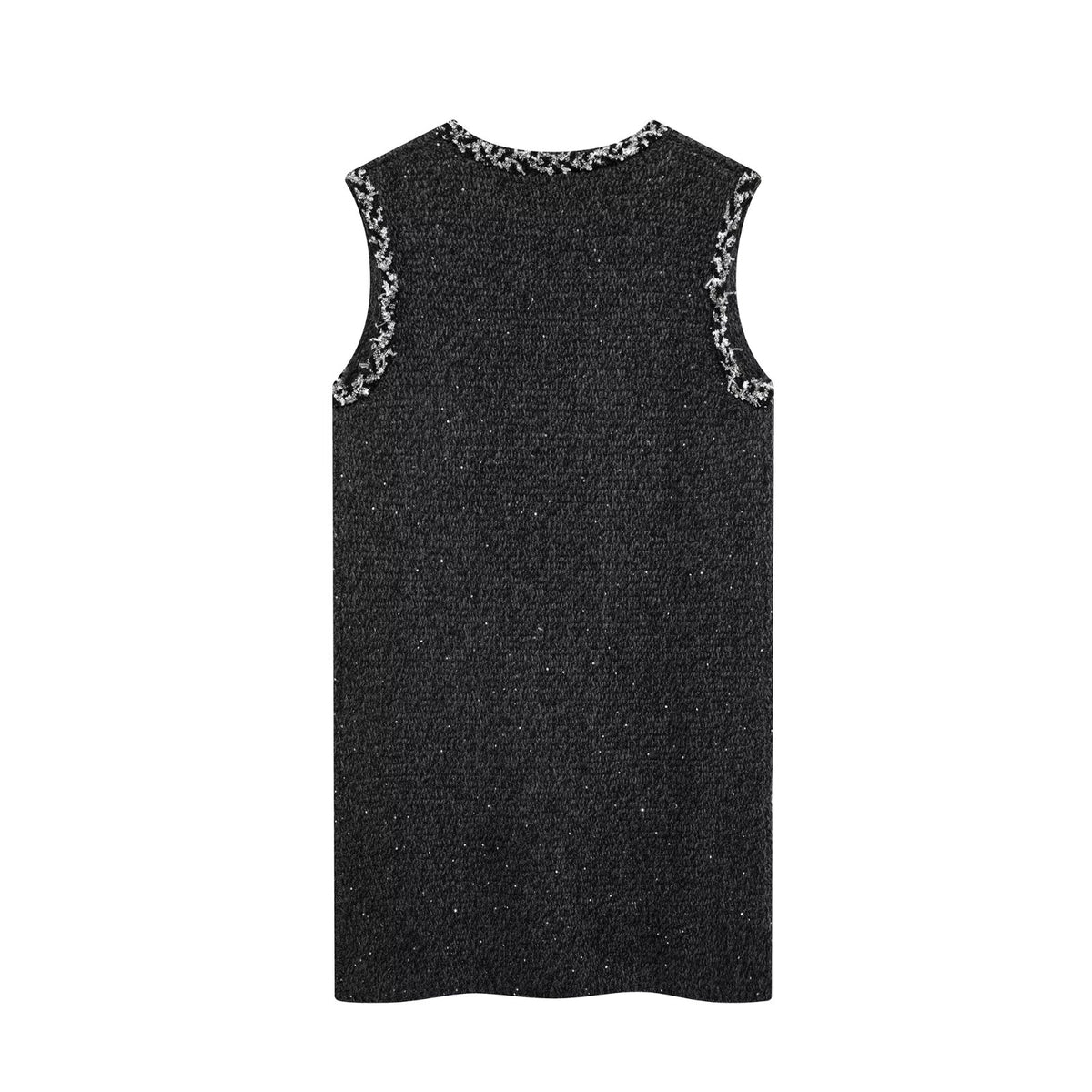 Beaded Sleeveless Short Dress