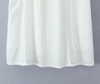 Lace-Up V-Neck A-Line Mini Dress