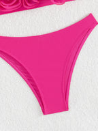 Split Swimsuit Women Rose Flat Bikini Sexy HW Bikini