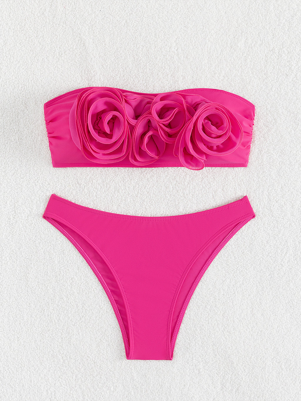 Split Swimsuit Women Rose Flat Bikini Sexy HW Bikini
