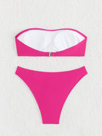 Split Swimsuit Women Rose Flat Bikini Sexy HW Bikini