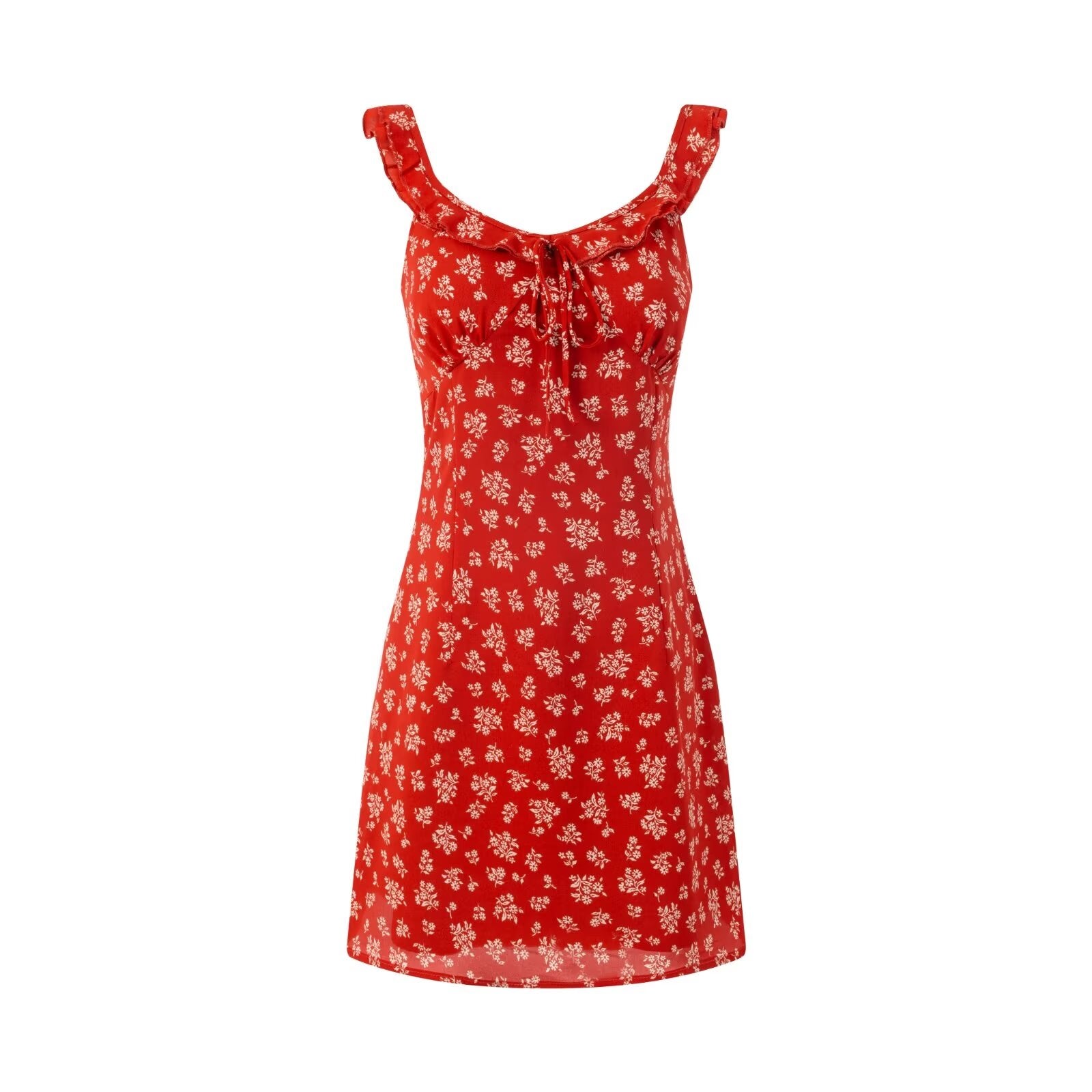 Women's Seaside Floral Strap Vacation Dress