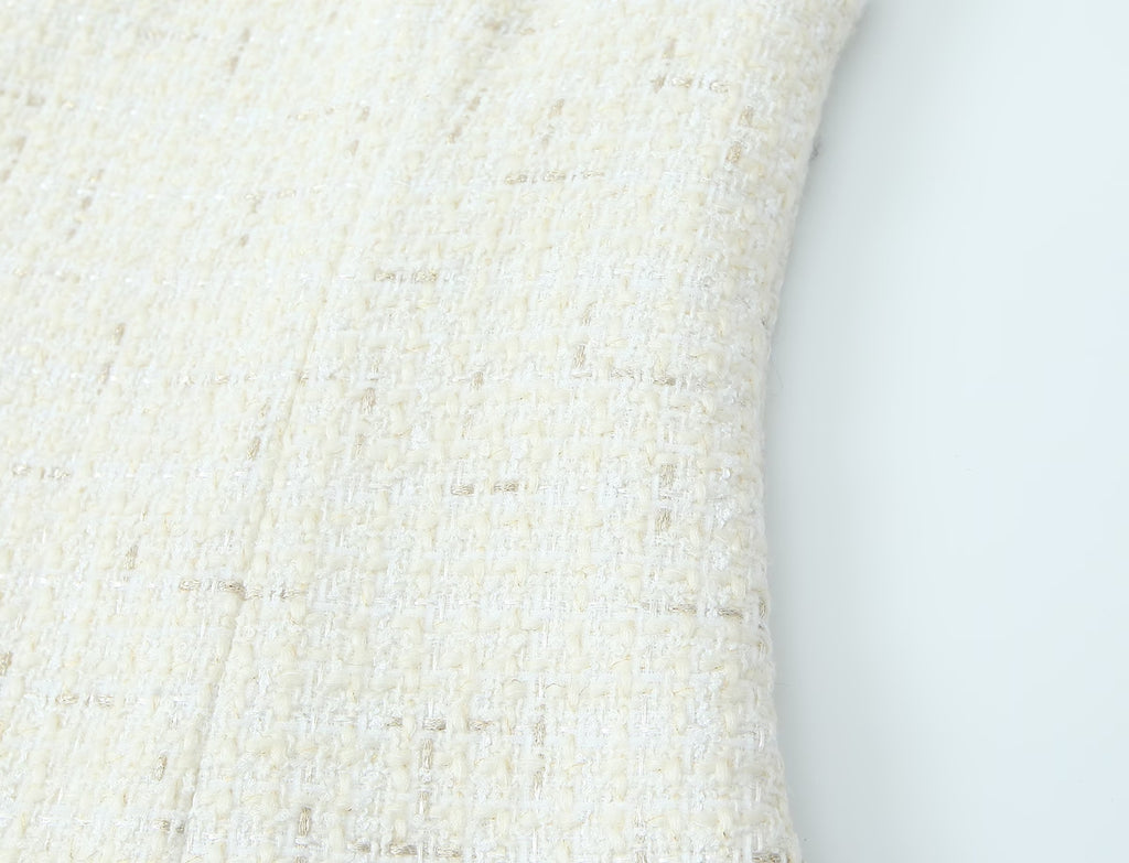 Debutante Woolen Spaghetti-Strap Dress Spring Autumn Slim Pleated