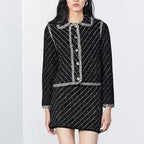 Women's Elegant Collared Long-Sleeve Jacket