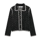 Women's Elegant Collared Long-Sleeve Jacket