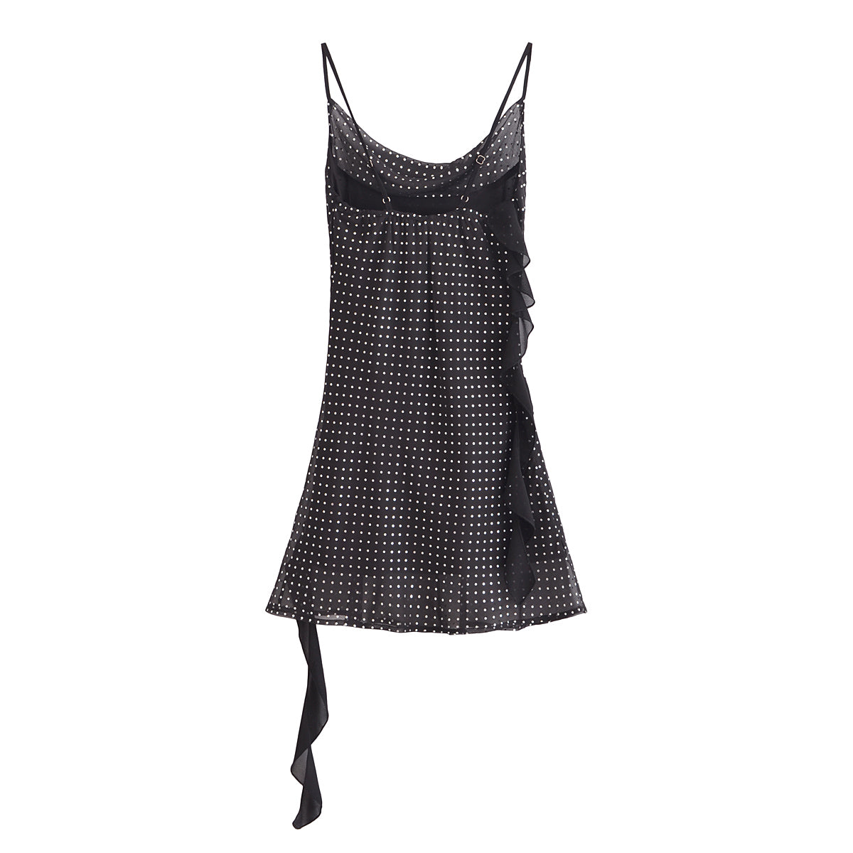 Asymmetric Ruffle Mini Dress