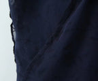 Retro V-Neck Short-Sleeve Mid Length Sweet Floral Flocking Dress