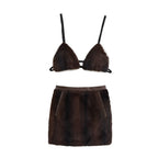 Women's Top and Skirt Two-Piece Set