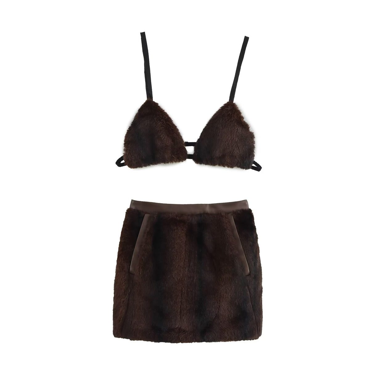 Women's Top and Skirt Two-Piece Set