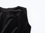 Velvet Asymmetric Ruched Bodycon Maxi Dress