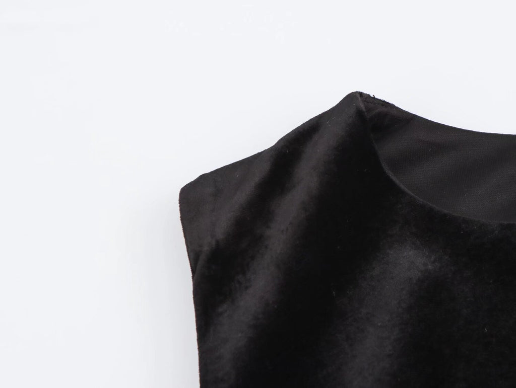 Velvet Asymmetric Ruched Bodycon Maxi Dress