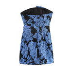 Women Clothing Jacquard Collar Design Strapless Dress