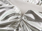 Metallic Ruched Spaghetti-Strap A-Line Maxi Dress