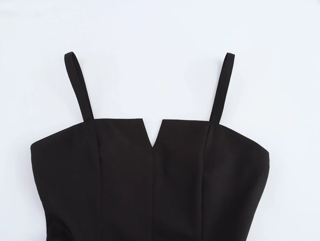 V-Neck Ruched Sleeveless A-Line Mini Dress