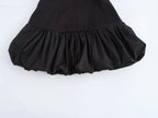 V-Neck Ruched Sleeveless A-Line Mini Dress