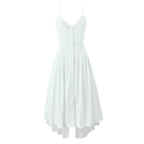 Women's Lace-Trim V-Neck Midi Dress
