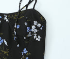 Women's Floral High-Waist Side-Slit Dress