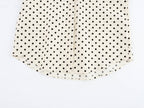Women's Collared Single Breasted Bowknot Decoration Polka Dot Shirt
