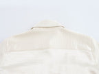 Women's Solid Color Long Sleeve Pocket Silk Satin Texture Shirt