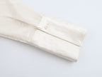 Women's Solid Color Long Sleeve Pocket Silk Satin Texture Shirt