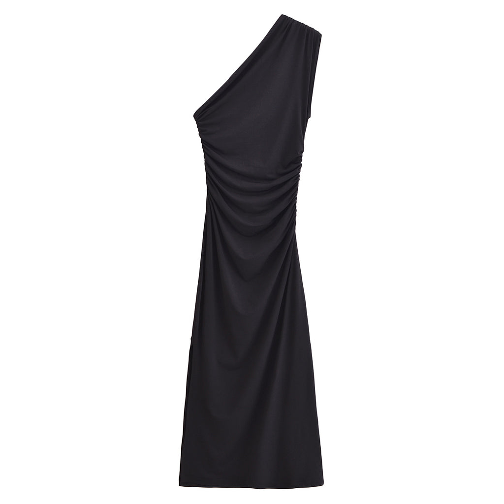 Asymmetric Midi Dress