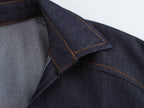 Sleeveless Button Denim Bodycon Maxi Shirt Dress
