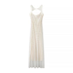 Summer French Rhinestone Strap Dress High End Affordable Luxury Evening Dress Party Backless Dress